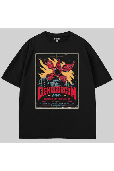 Crazy Demogorgon Stranger Things November 12 Oversized T-Shirt