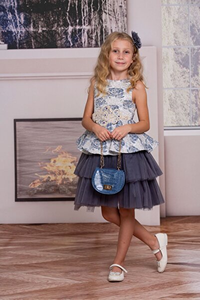SÜSLÜ PİNK KİDS GIRL'S TULLE DRESS