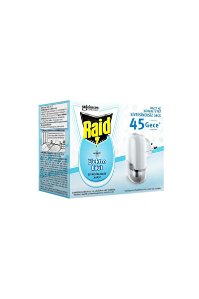 Raid Elektro Likit Sivrisineklere Karşı 45 Gece Isıtıcı + Şişe