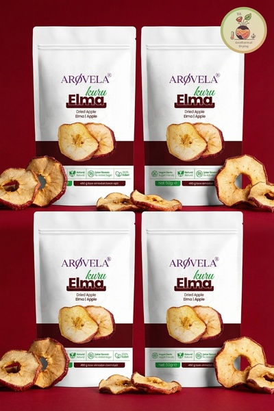 Arovela Arøvela - Geothermal Dried Apple 50 g X 4 Pieces