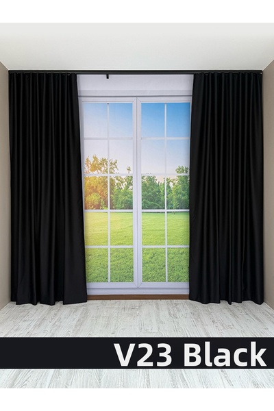 mep mekanik Donatti Black Star Blackout Single Wing Background Curtain