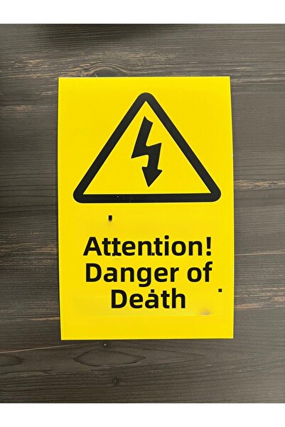 Nacario Nrcrioshop Death Hazard Sign (Caution Death Hazard) 1201248
