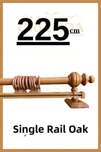 Orlenda Umeraș rustic pentru perdele cu o singură șină - 225