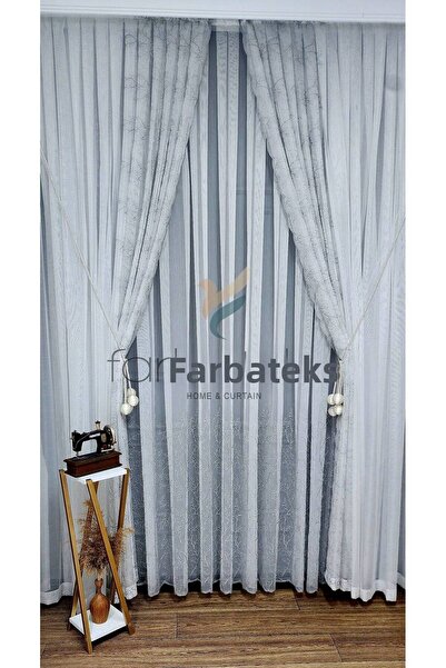 farbateks Тенденция Подова настилка TTM Selvi Сиво-сребрист комплект за фон с...