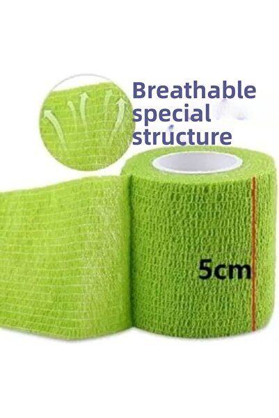 SPORIO جوارب كرة القدم ضمادة غطاء الغبار K 5 سم × 4.5 متر ضمادة لاصقة ضمادة ك...