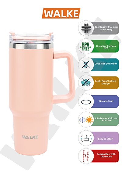 Walke 1.2 Liter Luxury Glass Thermos with Straw