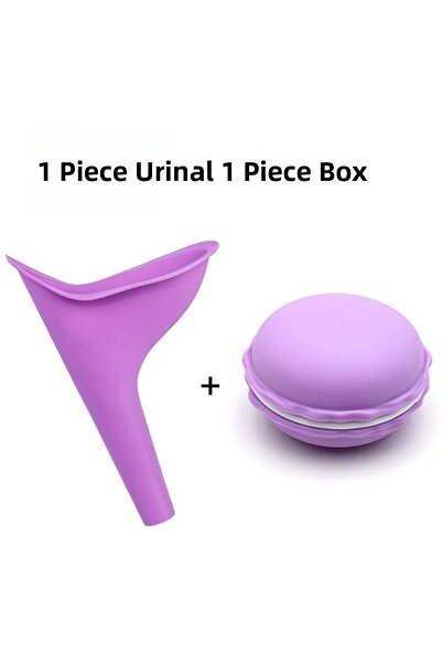 Choice مبولة نسائية أرجوانية للسفر والتخييم في الهواء الطلق، قمع مبولة محمول ...