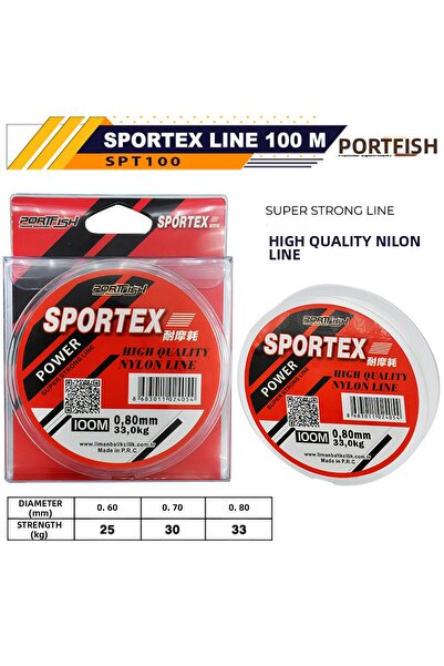 Port Fish Fir de pescuit Port FishSportex, 100m, 0,6, în pachet.