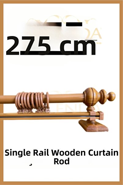 Orlenda Umeraș rustic pentru perdele cu o singură șină - 275