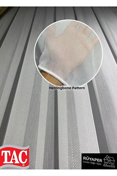 Taç Cortina din tul Rüyaper Trend Fishbone - Pliuri îngroșate, potrivite pent...