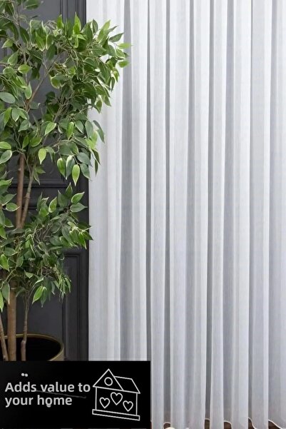 RÜYAPER Pardoseală din bambus de sezon nou - Greutate grea, perdea din tul, p...