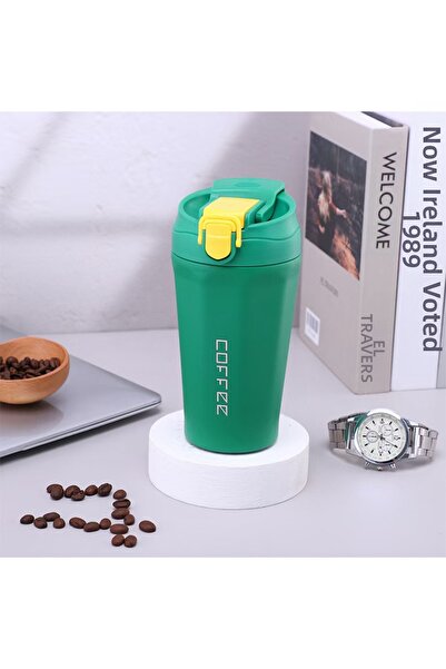 Livava ترمس ستيل طبقة مزدوجة، أخضر، 17x10،