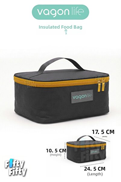 Vagonlife Θερμομονωμένη θερμομονωμένη τσάντα μεσημεριανού γεύματος Τσάντα μεσ...