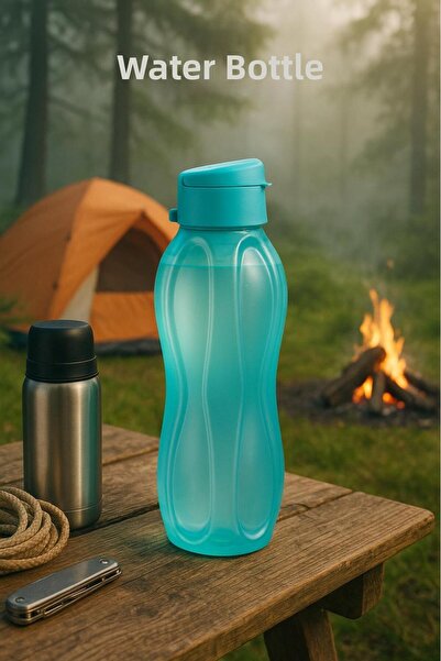 Depa زجاجة مياه وزجاجة مياه رياضية تركواز 1 لتر