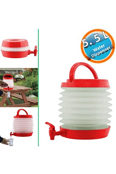 NZB Water Dispenser Practical Thermos Fountain with Bellows 5.5 Liter Picnic ...