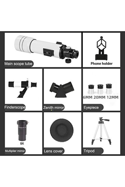 Choice تلسكوب BORWOLF 70400 الفلكي الاحترافي عالي الدقة 333X لرؤية القمر والن...