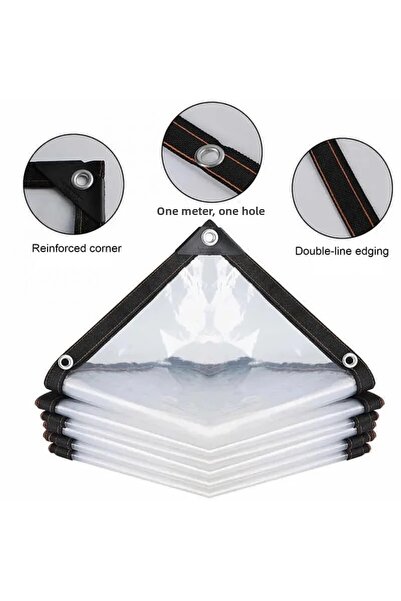 Choice قماش تظليل شفاف مقاوم للمطر من Espessura مقاس 200 × 300 سم، خفيف الوزن...