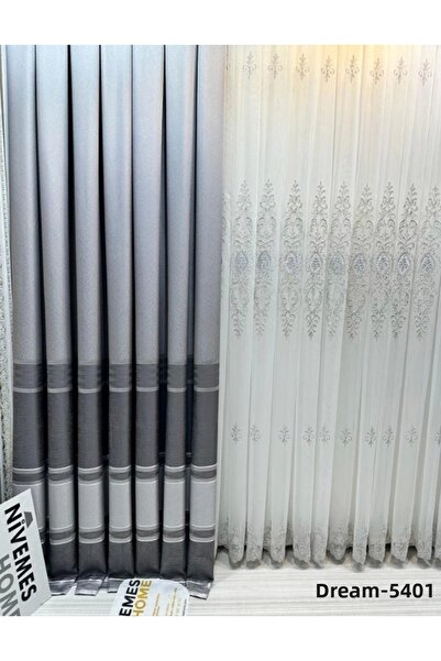 NİVEMESHOME Nivemeshome Dream Ft 671477   Silver V-5401 1/3 Κλείσιμο πλισέ κο...