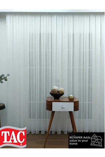 Taç Rüyaper Тънколинеен тюл завеса - Прост дизайн, 2 слоя