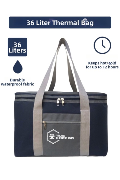 Wallery Bags 36 لترًا معزولًا حراريًا بسحاب للتخييم والنزهات، حقيبة حرارية با...