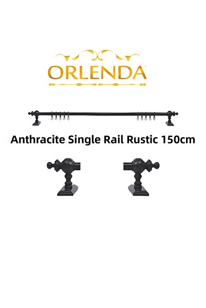 Orlenda Umeraș pentru perdea rustică din țeavă de aluminiu cu cap din lemn și...