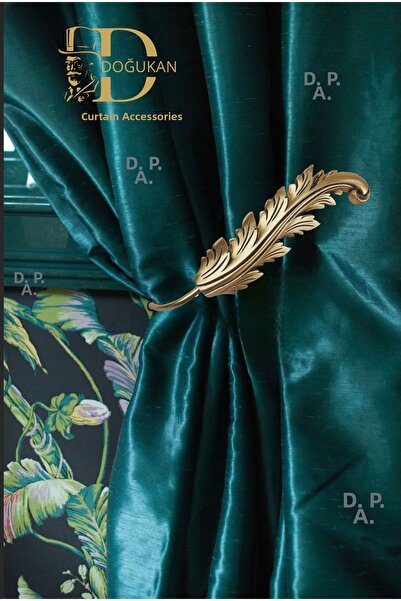 Doğukan perde aksesuarları Ατλας Υποβραχίονας Χρυσό Φύλλο Λίθος Ειδικός Σχεδι...