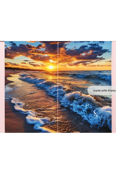 Elmas Dizayn 140 سم * 240 ميكرو هوب - نموذج شرفة ذات مناظر طبيعية خلابة، أجنح...