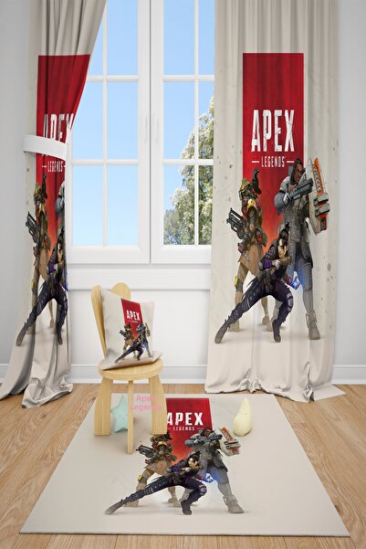dekomingo Apex Legends Patterned Children's Background Curtain 2 Wings