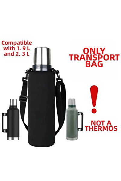 Stanley Thermos Carrying Bag Strap Neoprene Fabric Compatible with 1.9 Lt and...
