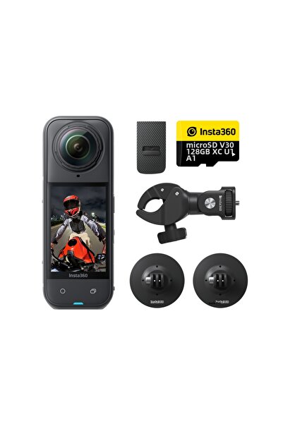 Insta360 Κάμερα Βίντεο 360 X5 8K, Αισθητήρες 1/1.28 ", Αδιάβροχη 15μ, Πακέτο ...