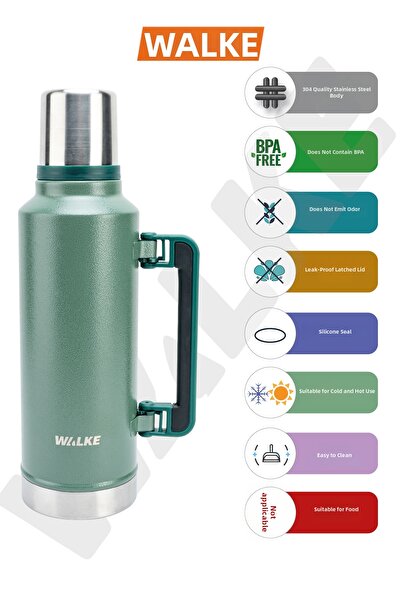 Walke ترمس ستيل مفرغ سعة 2 لتر - فاخر