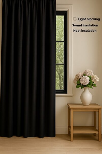 MAROVOAY Țesătură de elită pentru cusut personalizat, neagră, opacă, rezisten...