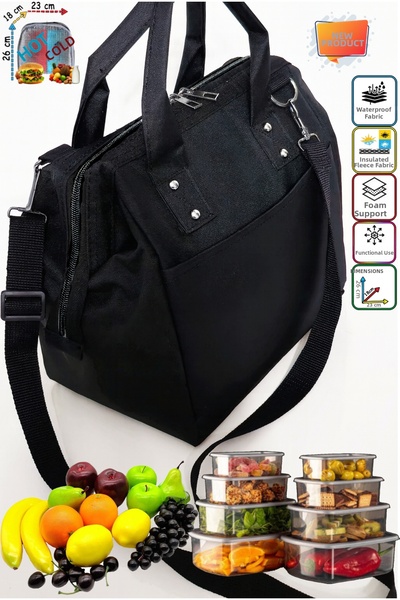 USF Θερμομονωμένη τσάντα μεταφοράς τροφίμων - Θερμομονωμένη για ζεστά και κρύ...