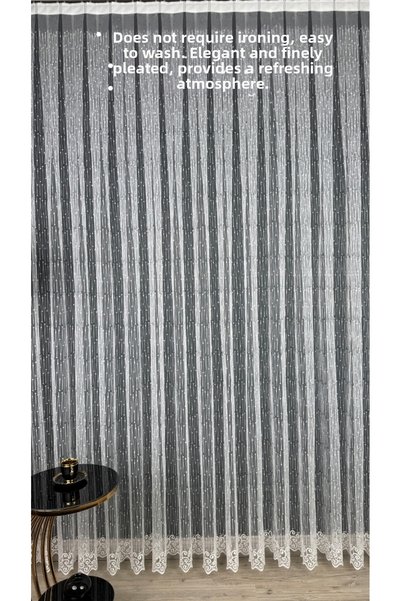 LisabellaHome نمط متعرج تول برودي (غرزة مسطحة بدون طيات) لا يتطلب الكي