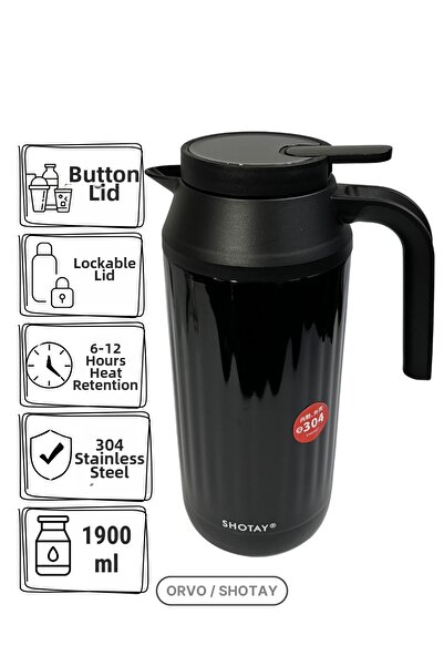 Shotay 1.9 L Large Size 304 Stainless Steel Thermos