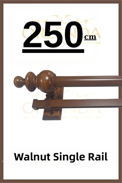 Orlenda 250 Model Single Rail Rustic Curtain Hanger