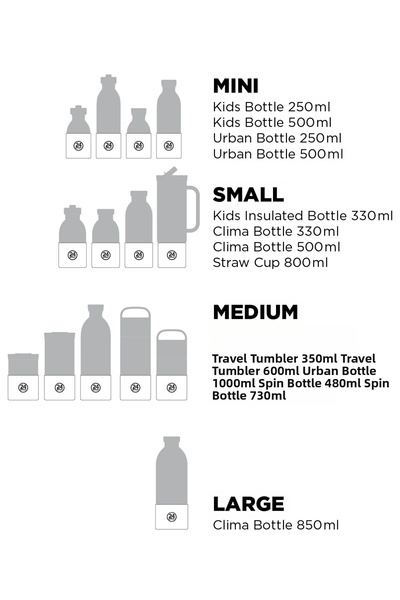 24 Bottles غطاء سيليكون أخضر متوسط الحجم