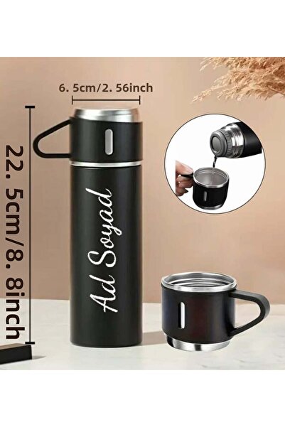 nesnelgift كوب واحد من الثيرموس 500 مل - أسود