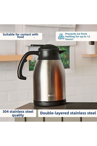 MATMEL ترمس شاي للمطبخ - إينوكس - 2 لتر