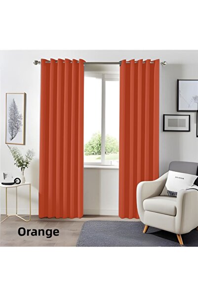 MebelPort Curtain Blackout Blind Curtain Eyelet Installation Shape Single Panel