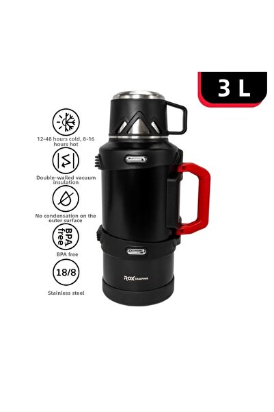 selim uyar kamp metal ترمس تخييم روكس سعة 3 لتر