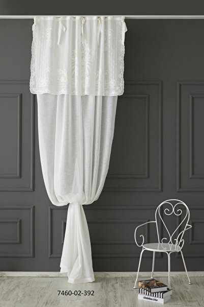 CASA NATURALE ستارة لوحة مطرزة بمظهر الكتان 7460-02-392