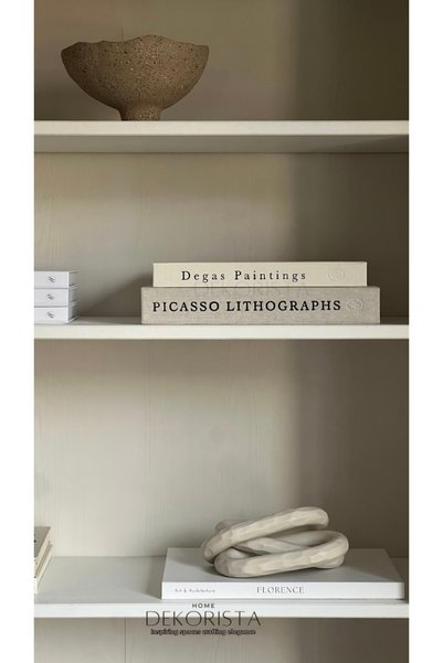 HOME DEKORİSTA Fabric Covered Set of 2 Decorative Book Boxes, Book Box, Decorative Book, Picasso, Degas, Dekorista Home Box, Box, Fabric Box