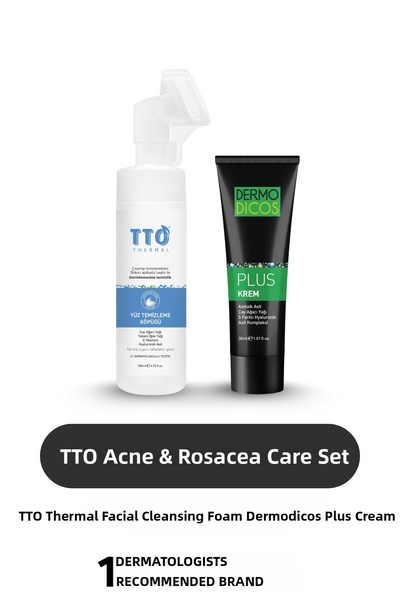 TTO Acne and Rozasea Care Set - Purifying and Repairing Skin Care