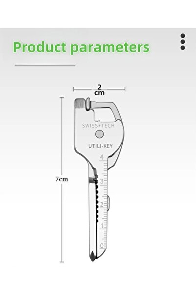 Choice أداة متعددة الوظائف قابلة للطي مع سلسلة مفاتيح وفتاحة ومفك براغي EDC 6...
