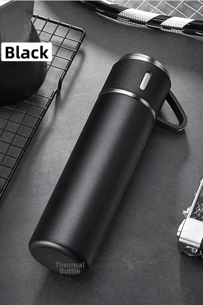 SEDEF SİLVER 304 Stainless Steel Vacuum Open Close Gasket Thermos Flask with ...