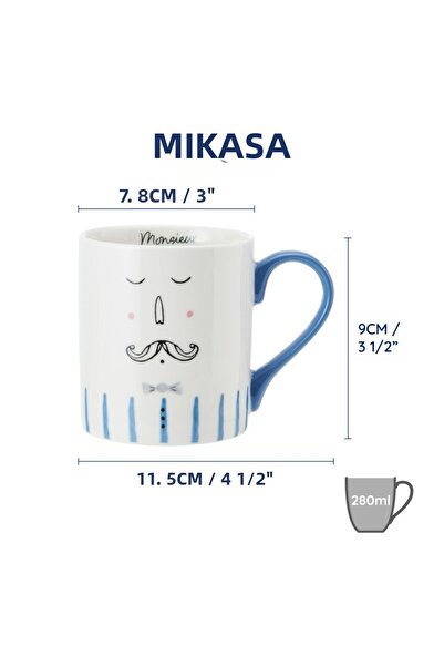 MIKASA Изящна порцеланова чаша с мотив  "Мюзьор ", 280 мл