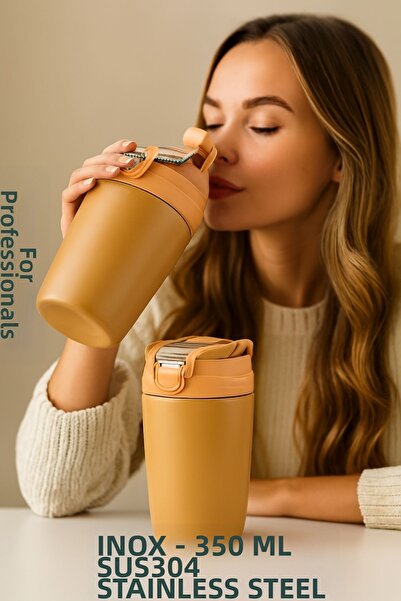 Transformacion Inox Steel Coffee Cup - 350 ml Sus304 Steel Thermos Profession...