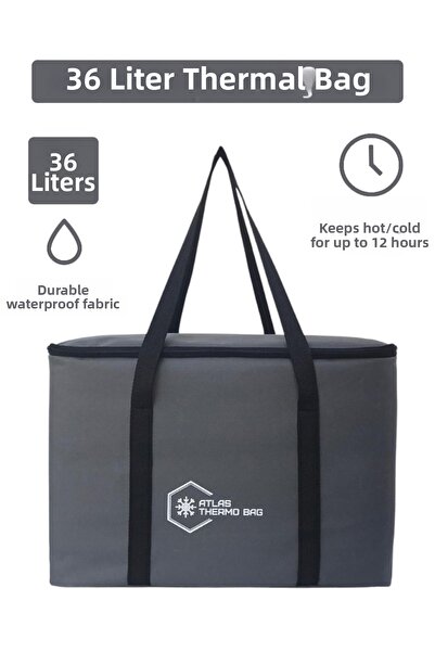 Wallery Bags حقيبة حرارية كلاسيكية للتخييم والنزهات بسحاب معزولة حرارياً سعة ...