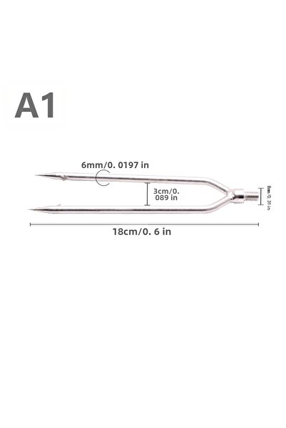 Choice A1 1 قطعة رأس حربة من الفولاذ المقاوم للصدأ خطاف مرساة السمك مع شوكة، ...